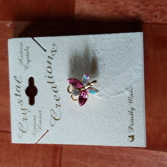 Austrian Crystal Angel Pin Colorful Angelic Brooch - Picture 3 of 6
